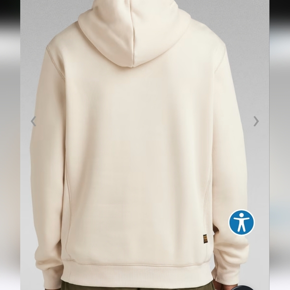 🤍💛G-Star Raw Men's Cream Hoodie - Picture 3 of 14
